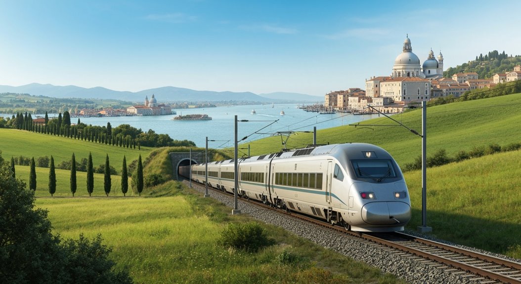 comfortable high speed train travel