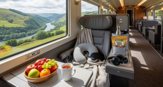 comfortable long distance train journey