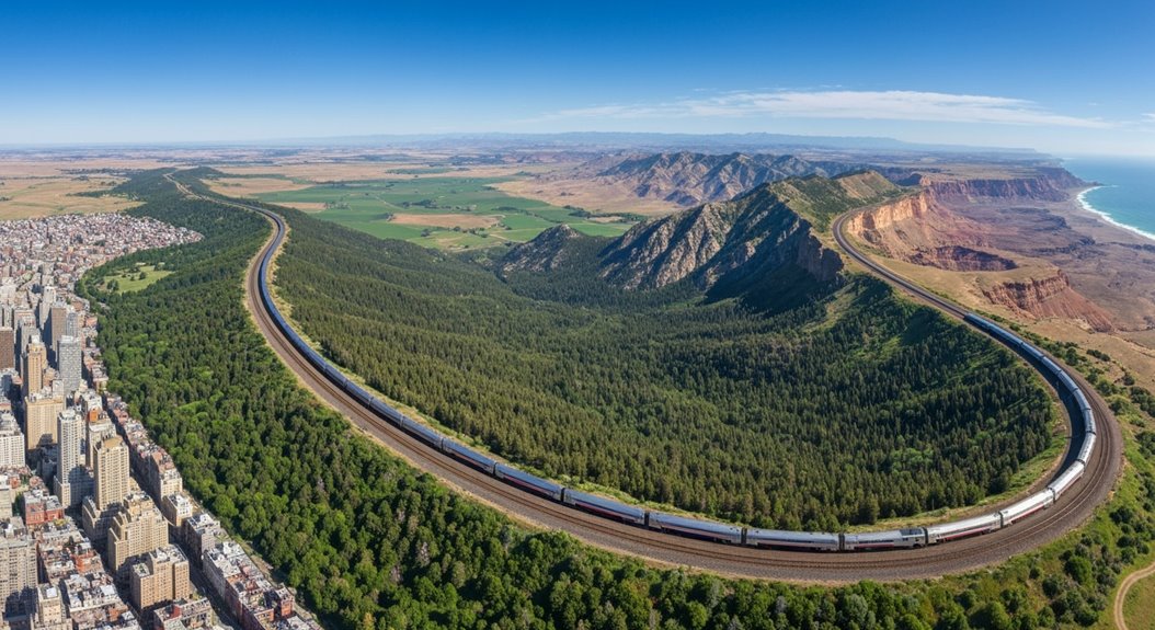 cross country train adventure