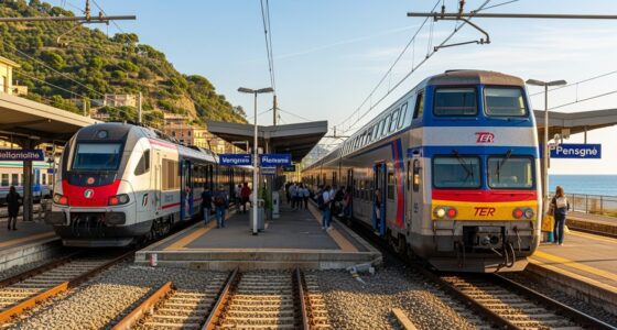 train travel italy france