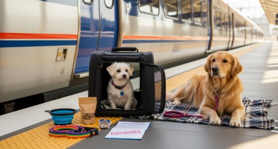 traveling with dogs via train