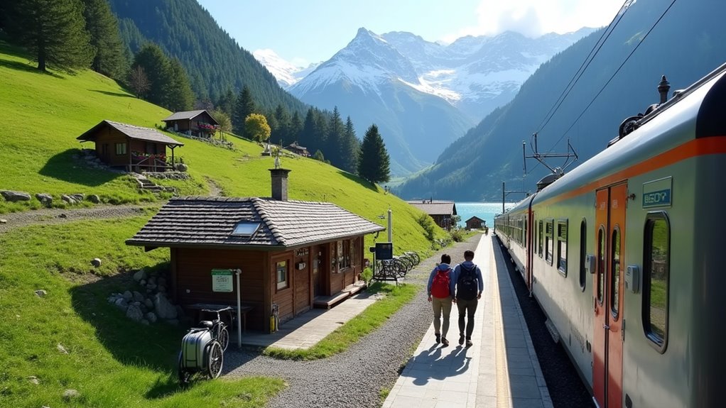 car free alpine travel options