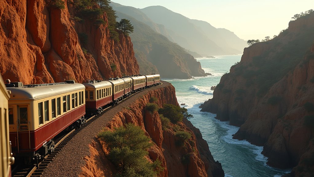 coastal railways offer vistas