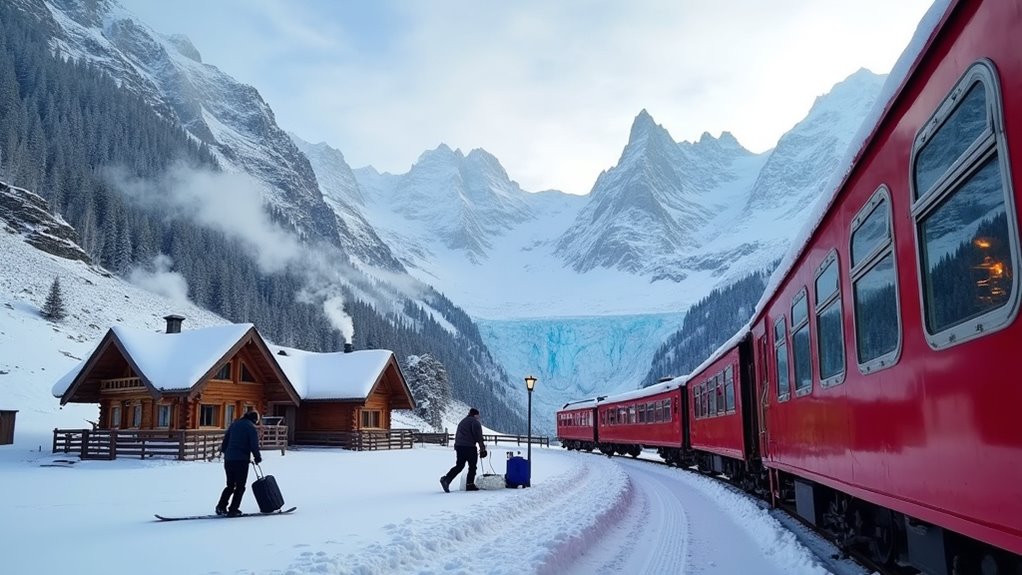 scenic railway to glacier lodges