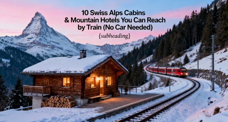 swiss alps train access