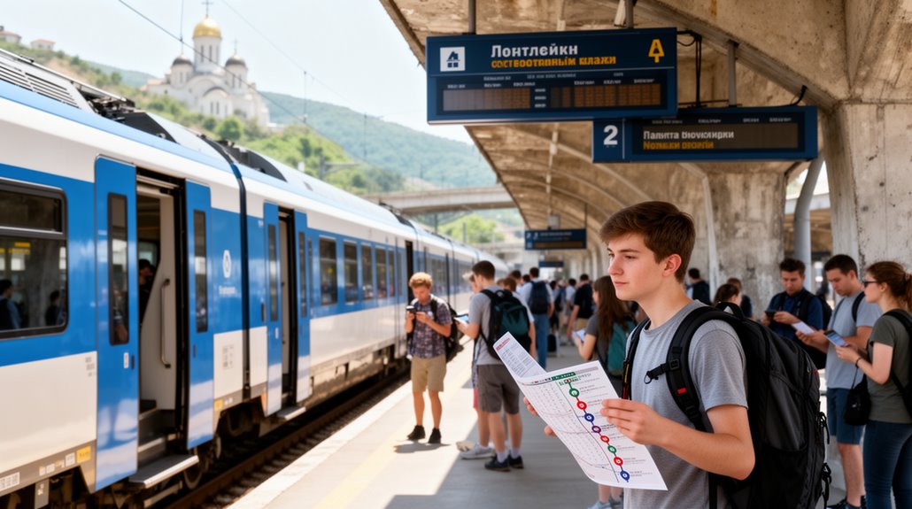 cyrillic signage complicates navigation