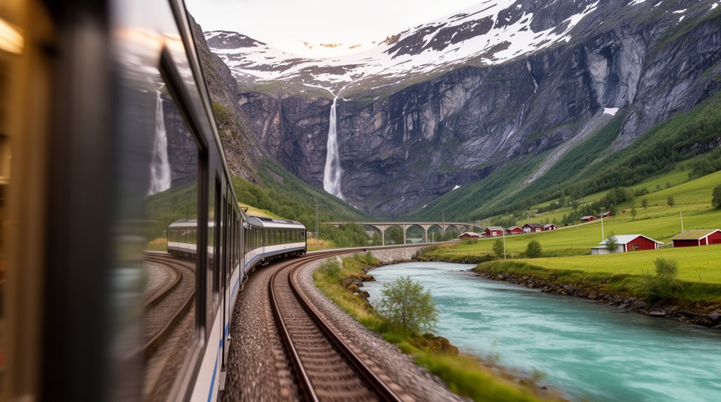 romsdalen valley riverside railway