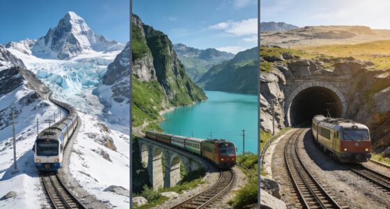 three alpine scenic railways