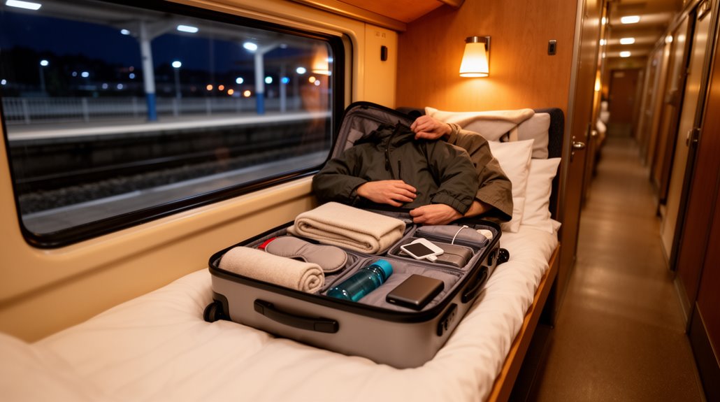 night train sleep essentials